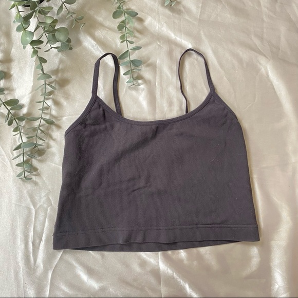 Garage Ribbed Cropped Tank Top Medium